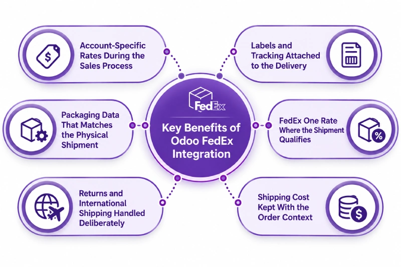 Key Benefits of Odoo FedEx Integration.